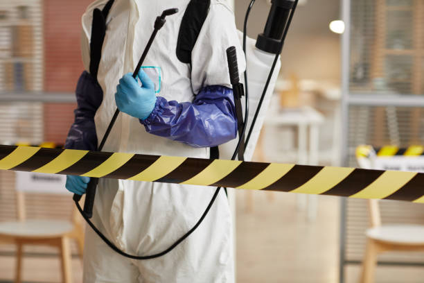 Professional Sewage Cleanup technician working in Smithfield, NE